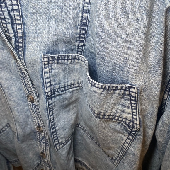 We The Free Blue Denim Style Jacket XS - Picture 7 of 9